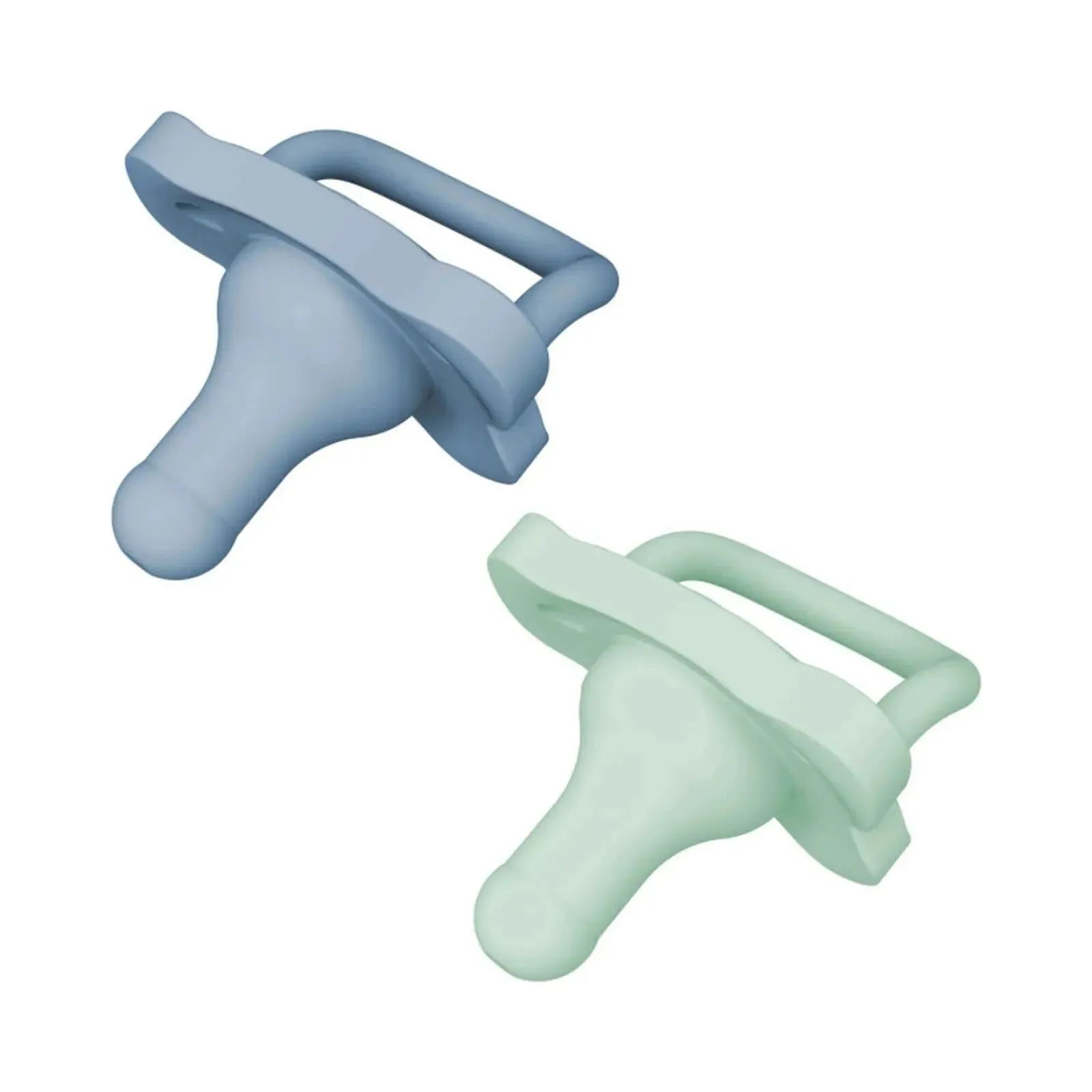Dr. Brown's One Piece Silicone Soother 0  months 2 pcs - Blue