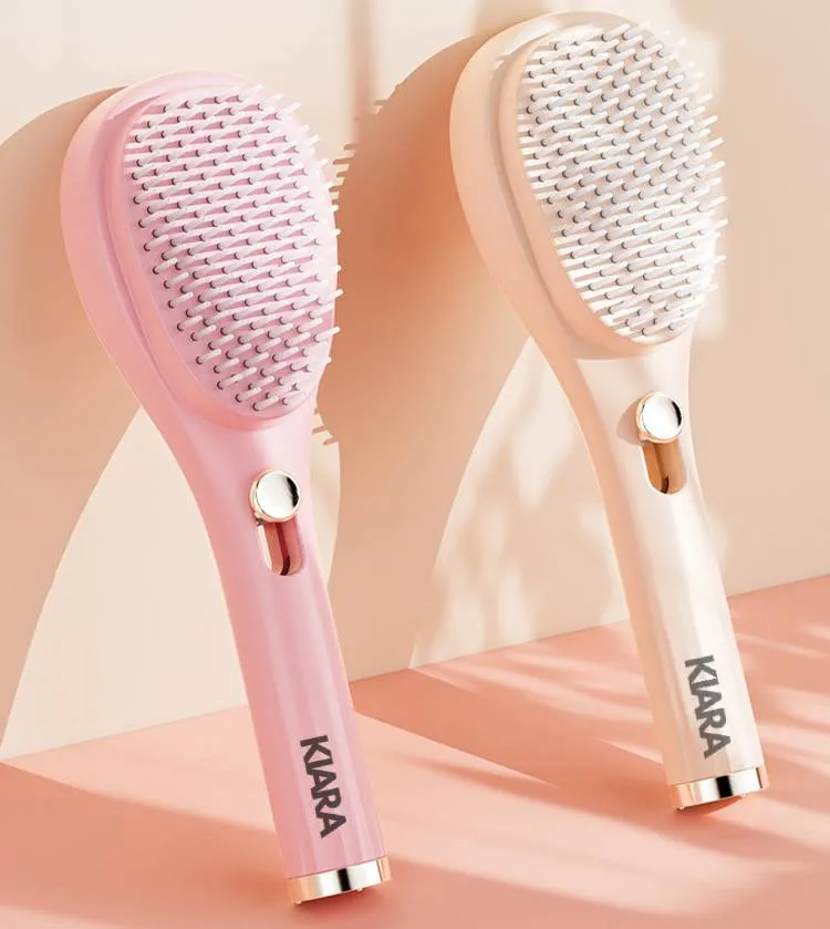 ForevaClean Pro - Self-Cleaning Hairbrush with Built-In Scalp Massager