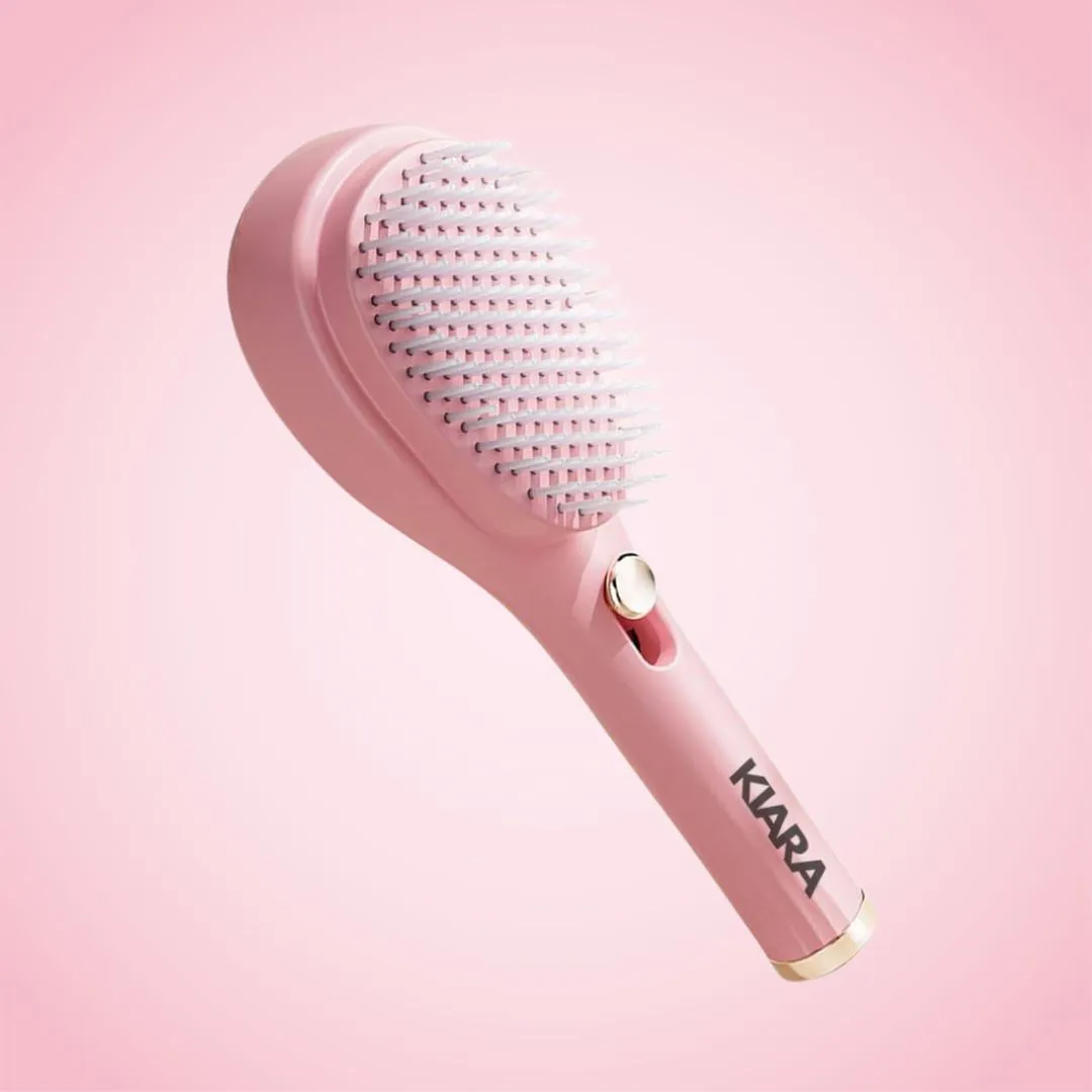ForevaClean Pro - Self-Cleaning Hairbrush with Built-In Scalp Massager