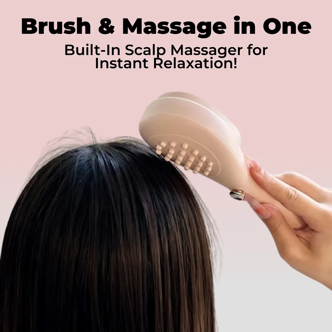 ForevaClean Pro - Self-Cleaning Hairbrush with Built-In Scalp Massager