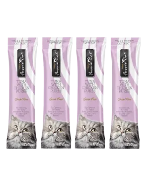 Fussie Cat Tuna with Chicken Puree Cat Treats (4 Pack)