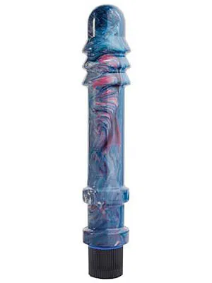 KamaDiva Blue Ribbed Vibrating Pleasure Wand