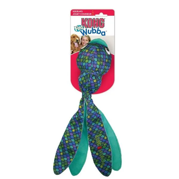 Kong Wubba Finz Fish Dog Toy