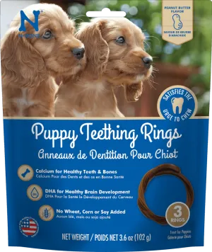 N-BONE PUPPY TEETHING RING PEANUT BUTTER FLAVOR