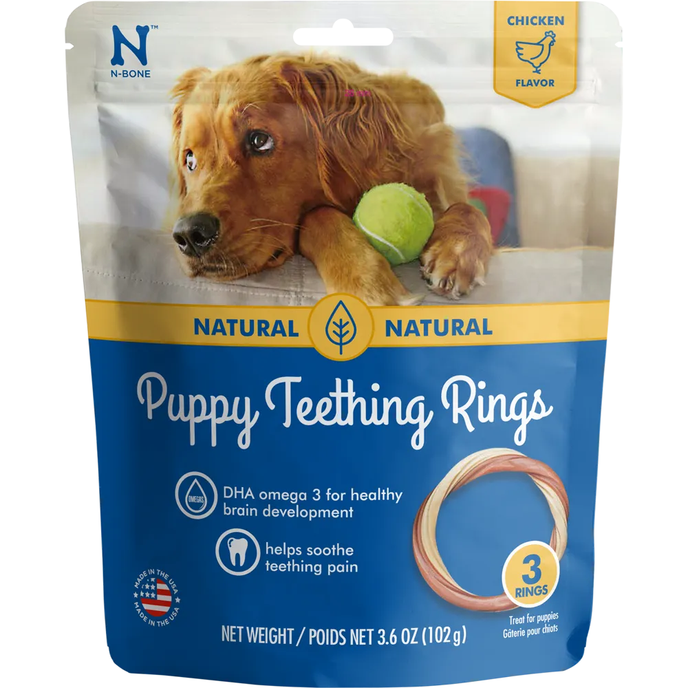 N-Bone Puppy Teething Rings Chicken