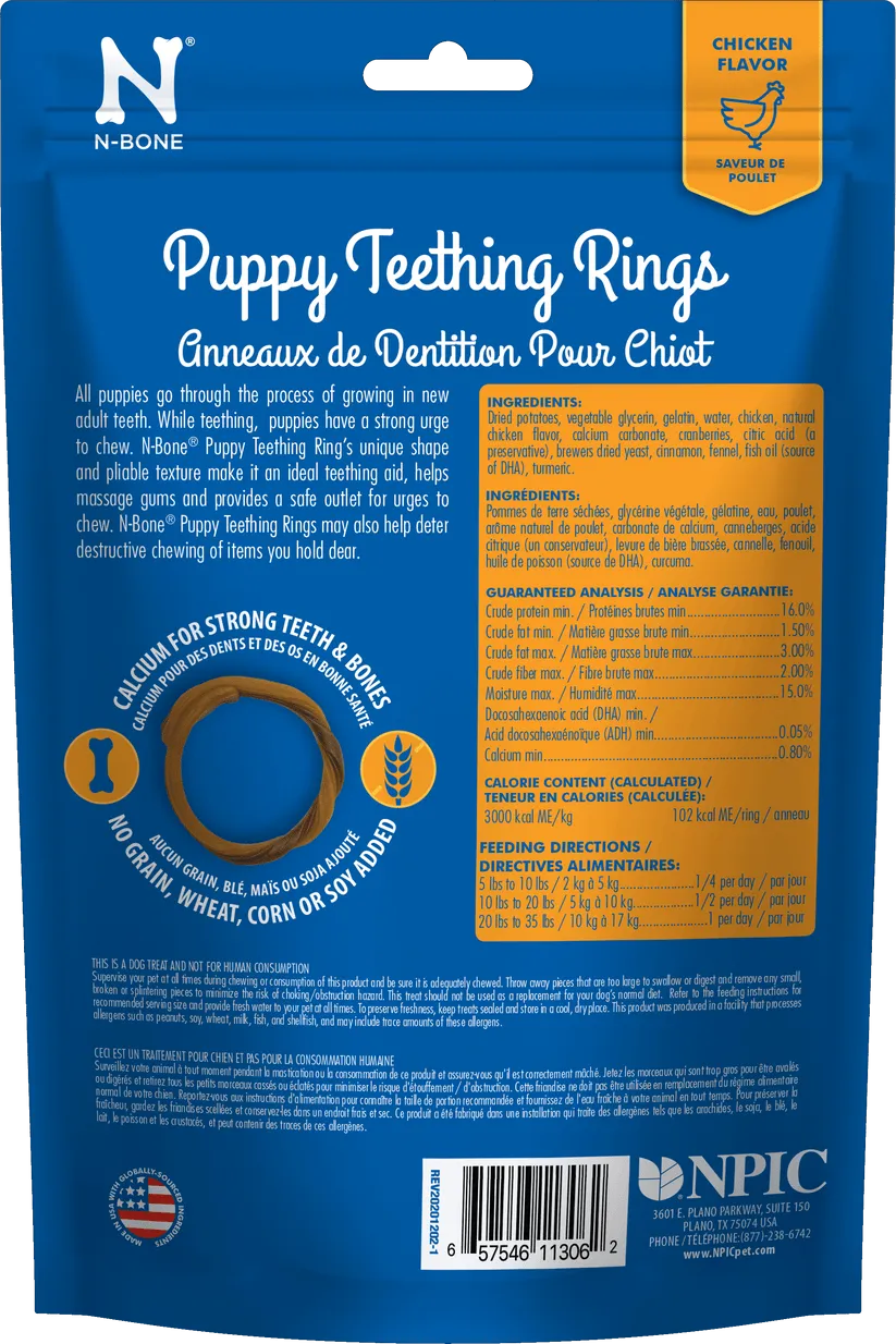 N-Bone® Puppy Teething Rings Grain-Free Chicken Flavor