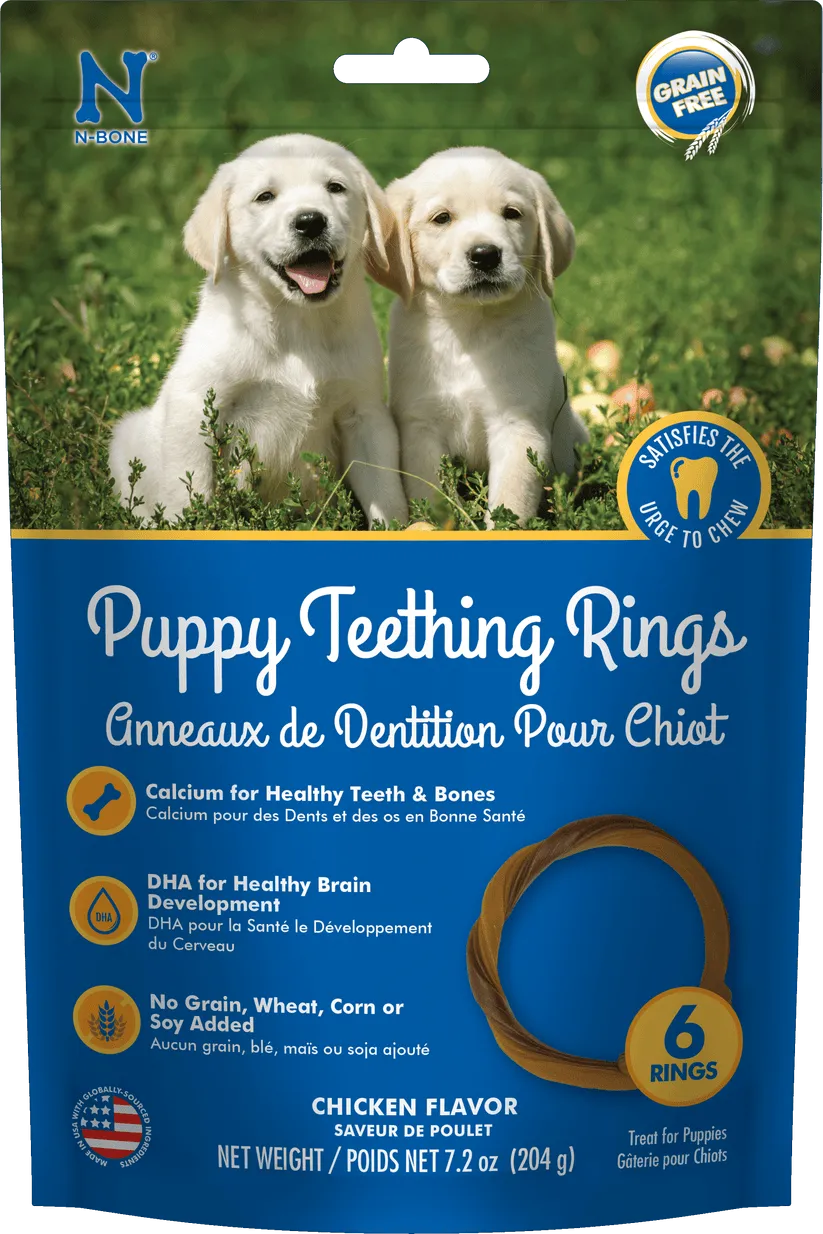N-Bone® Puppy Teething Rings Grain-Free Chicken Flavor