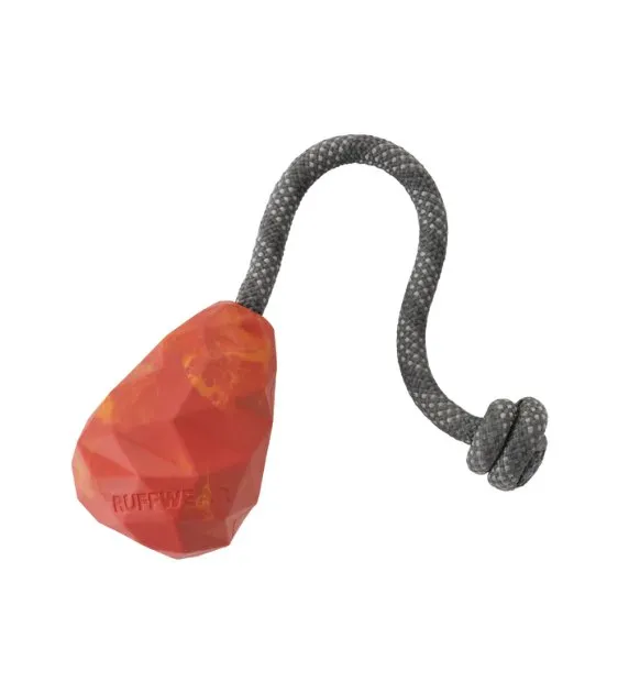 Ruffwear Huck-a-Cone™ Rubber & Rope Tug & Fetch Dog Toy (Red Sumac)