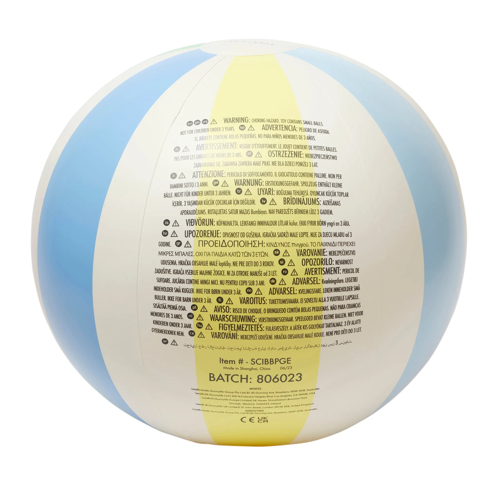 SUNNYLIFE BEACH BALL | PASTEL GELATO